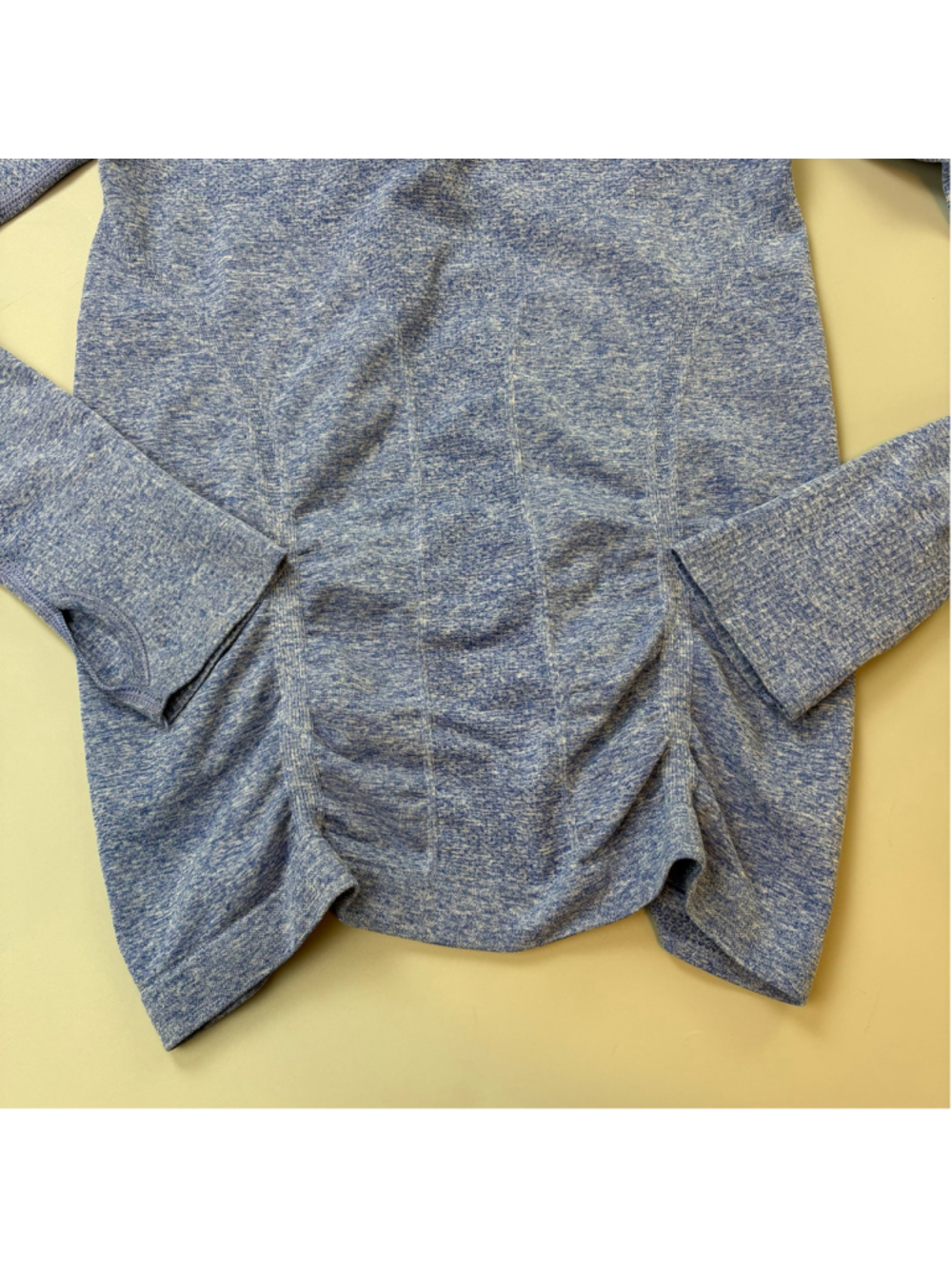 Athleta Top XS Blue White Quarter Zip Long Sleeve Running Athleisure Sporty Mint - Picture 14 of 14